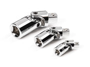 1/4, 3/8, 1/2 Inch Drive Universal Joint Set (3-Piece)