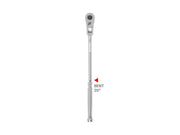 3/8 Inch Drive x 12 Inch Flex Head Quick-Release Bent Handle Long Ratchet