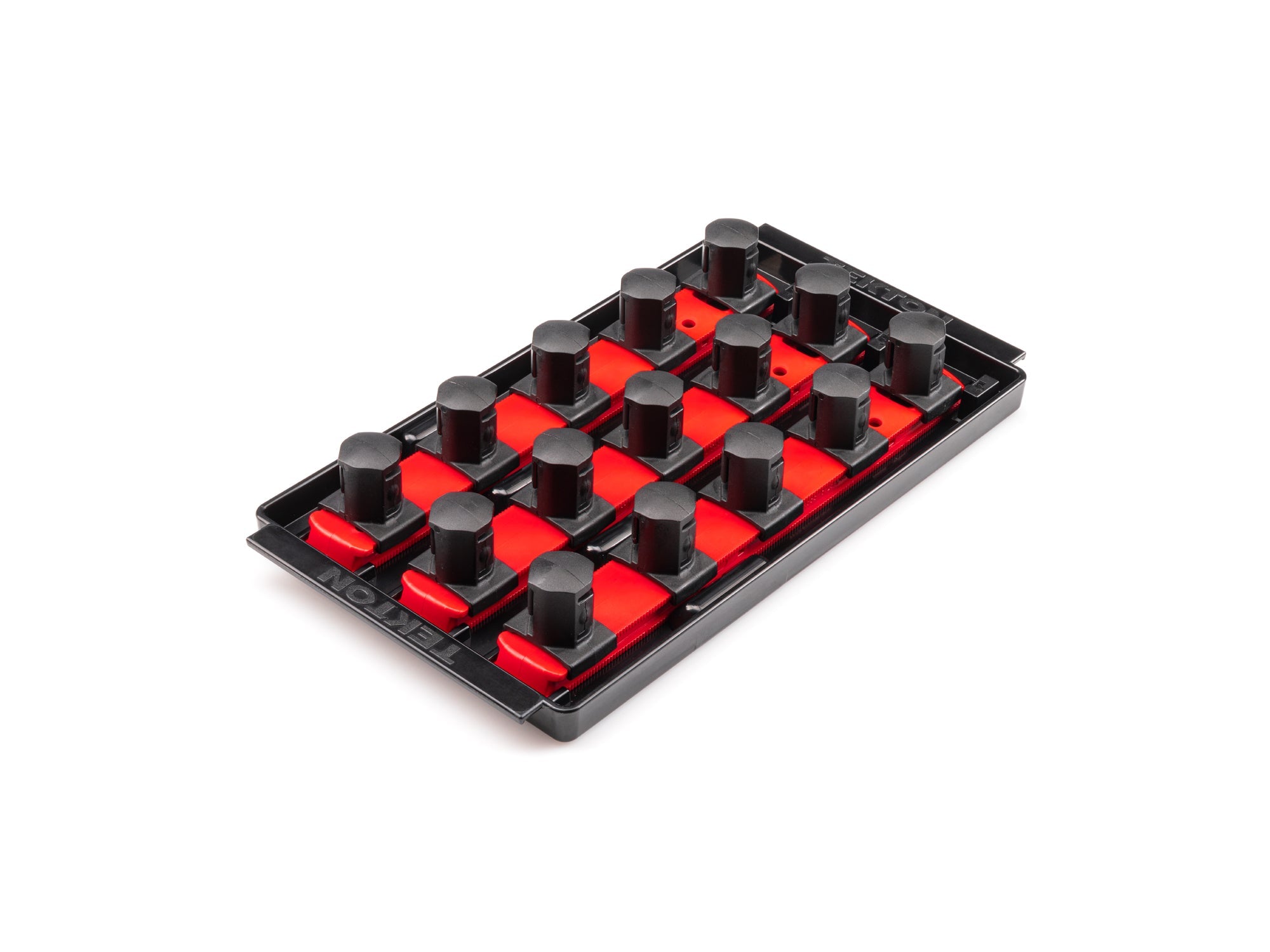 3/4 Inch Drive 3-Rail Socket Organizer Set, Red (15-Tool)